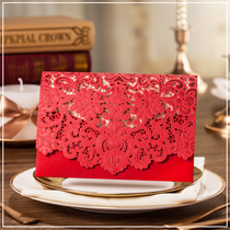 US European style invitation personality wedding ceremony 2019 personality invitation letter invitation creative custom invitation lace