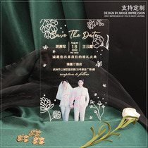 Han Edition Creative Transparent Acrylic Recruitment Photo Marriage Invitation to Customize Korean Wedding Invitation