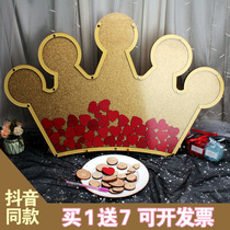 Crown high-end European-style Yinglungwind Creative Activities Annual Meeting Customized Signature to Board Guest Signature Roster Wedding Signature Benn