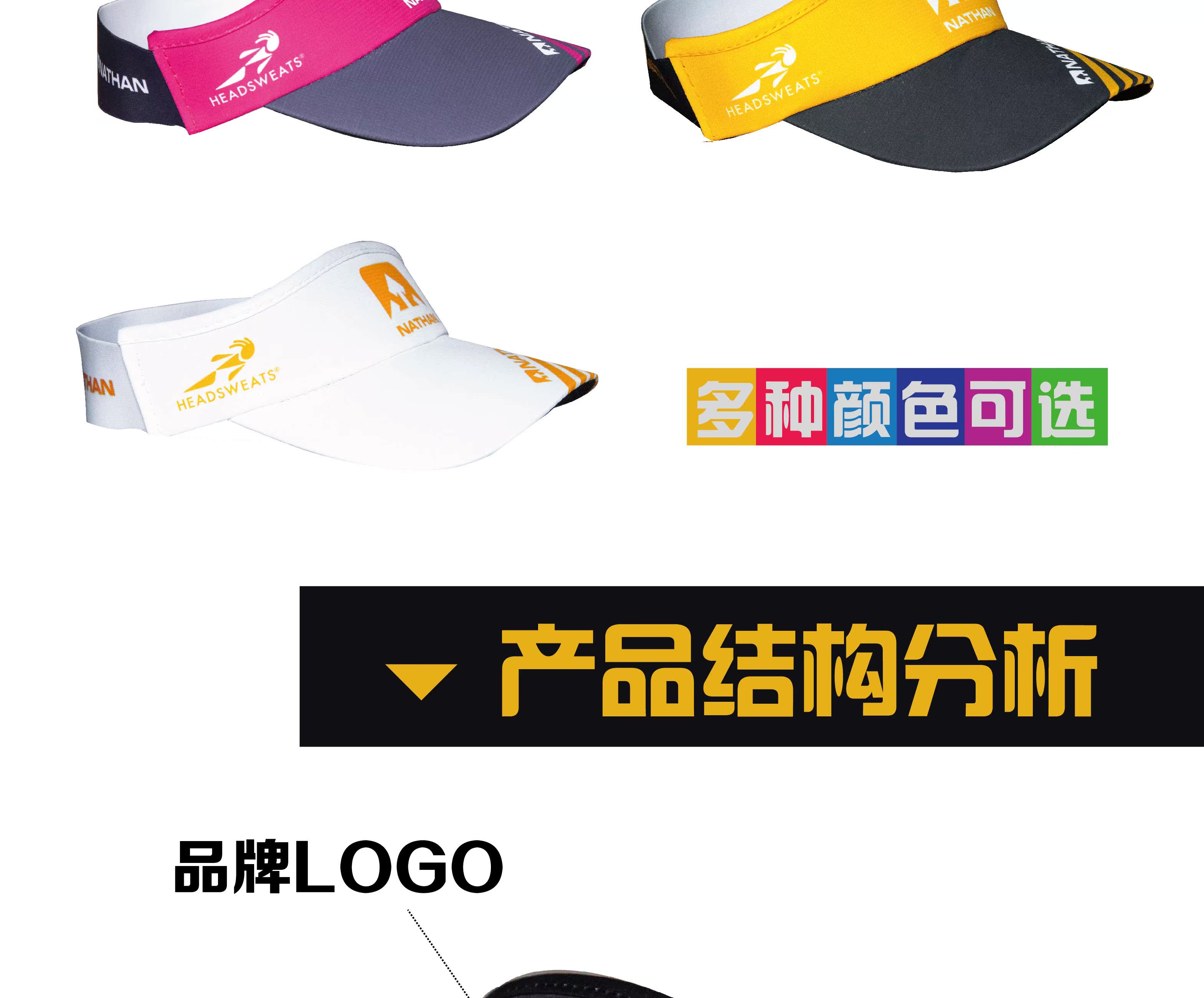 Các môn thể thao ngoài trời của người Mỹ chạy đua xe đạp xuyên quốc gia chạy các yếu tố Trung Quốc hạt điều Headsweats mũ rỗng - Mũ thể thao nón kết nữ