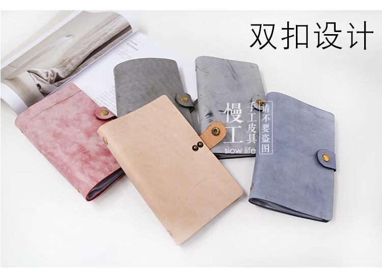 Làm việc chậm, sáp sáp, sáp, da lộn, da bò, da, ngăn đựng thẻ 60, gói thẻ dung lượng lớn, album Polaroid - Chủ thẻ ví đựng thẻ cho nữ