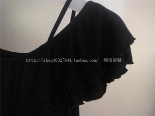 International standard latin suit dance practice top sleeveless latin dance top black practice suit