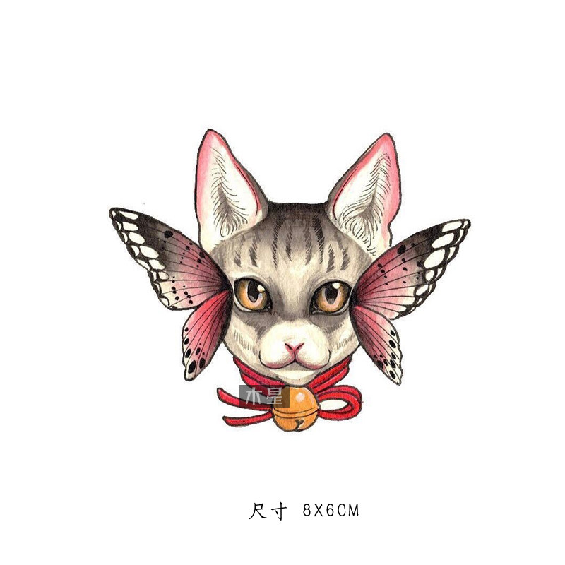 Over 15 yuan tattoo stick waterproof female durable and wind simulation small cat tattoo sticker