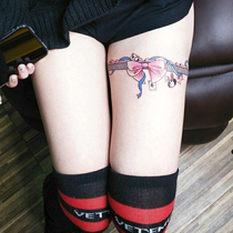 Full 15 yuan bow lace cute cartoon tattoo sticker waterproof female lasting simulation sexy Korea