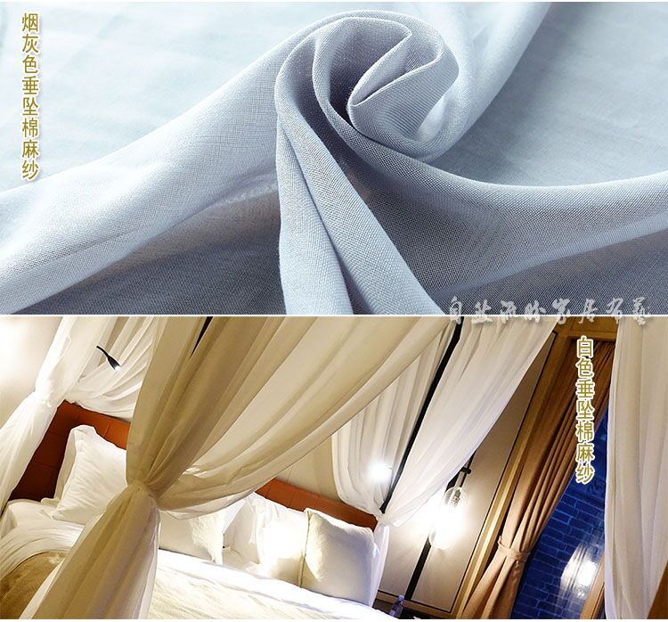 Đầu giường bằng tấm bạt lò xo đầu giường Phong cách Đông Nam Á B & B Inn Phong cách Mỹ 4 giường ngủ bằng sợi gai giường rèm ký túc xá