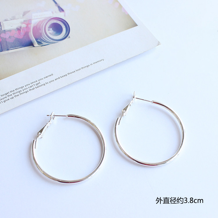 Ultra - special Korean silver loop invisible earbuds without earbutton spring earbutton earbuds
