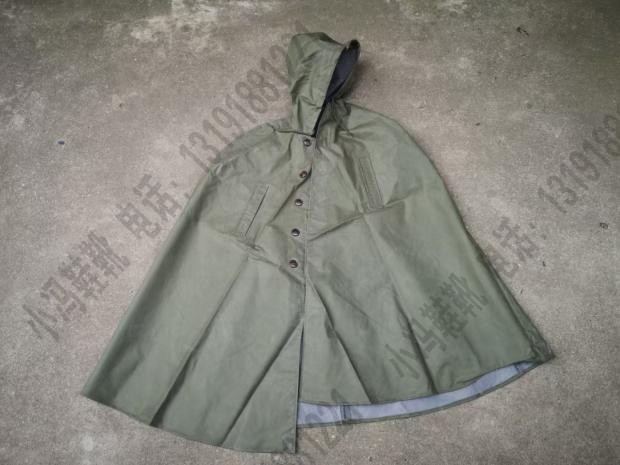 Inventory old goods 70's 65 riding cloak raincoat poncho rainproof double-sided wear collection cloak youth