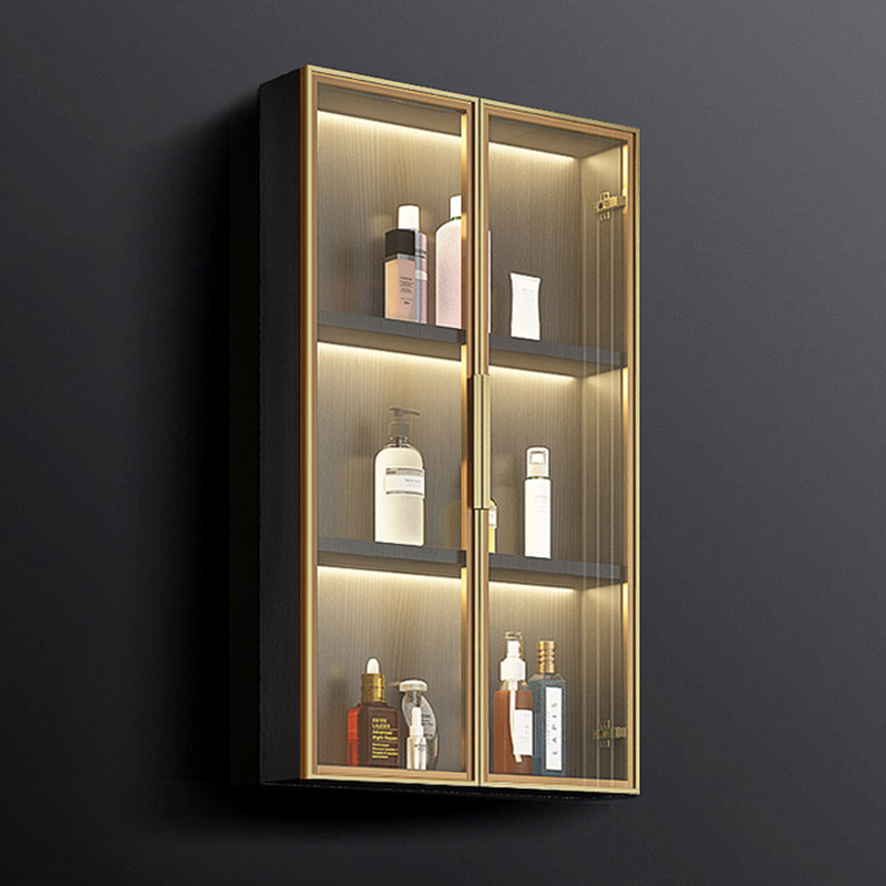 Modern minimalist light Extravagant Smart Bathroom Side Cabinet Side Cabinet Hung Wall Style Makeup Room Bathroom mirror Mirror Cabinet Objective box