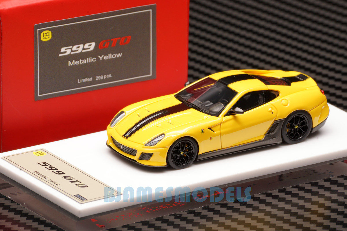 1/64 DMH フェラーリ 599 GTO DMH 1/64 Ferrari 599 GTO Met Yellow Resin models limited | eBay