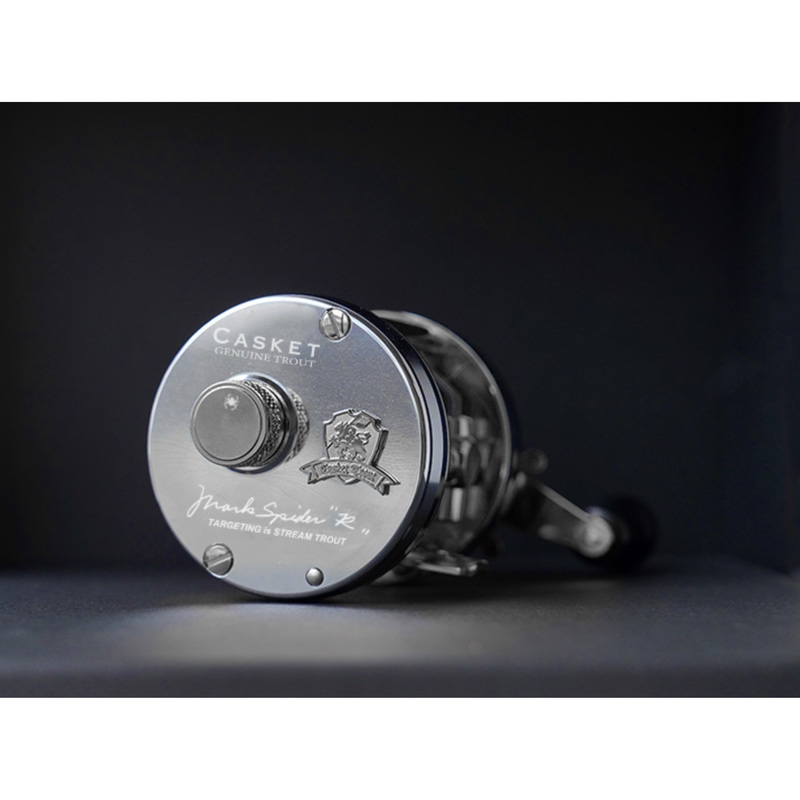 Japan Casket Avail Limited Edition 2501 Silver Gold Mirror Trout Carp Micro Reel Stream Lure