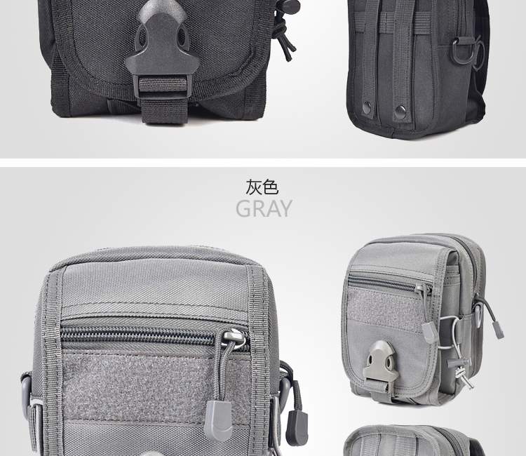 Thể thao ngoài trời du lịch túi đeo vai chiến thuật đa chức năng nam nữ bình thường mini Messenger túi điện thoại di động tiền túi nhỏ - Túi vai đơn túi zara