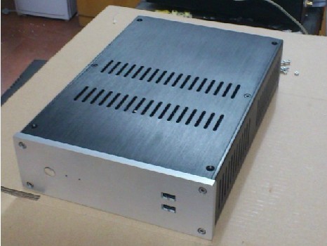 Mini ITX motherboard with DC-ATX's HTPC all-aluminum computer case Double 3 5 hard disc version-Taobao