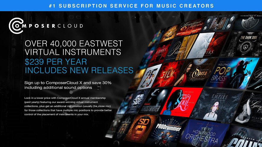 EASTWEST COMPOSER CLOUD SOUND SUBSCRIPTION
