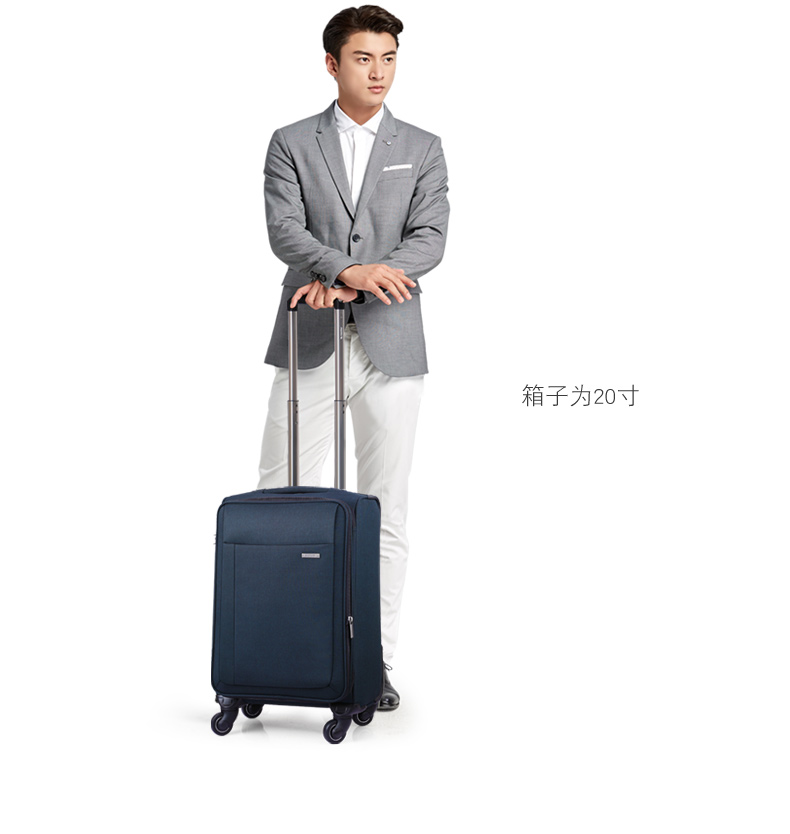 Hanke kinh doanh trường hợp xe đẩy 16 inch lên máy bay hành lý caster 18 inch nam và nữ hộp nhỏ du lịch hộp vải vali kéo cao cấp