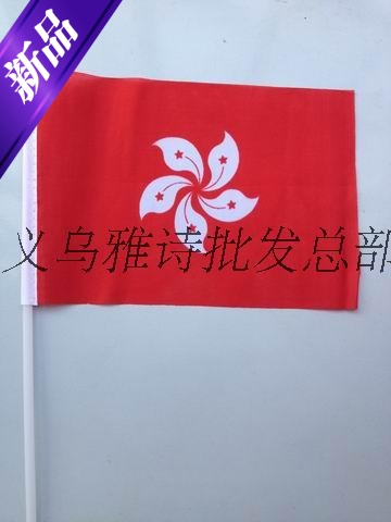 World Flag Negotiation Flag Hand Waving Small Flag No. 8 Small Flags of World Countries Hong Kong Regional Flag 14*21