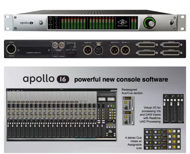 Transmission of new lines UA Apollo 16B 8p APOLO 8 QUAD lightning audio interface 