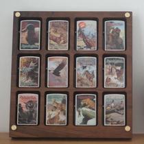 Black walnut solid wood lighter collection display box multi-position lighter storage box acrylic transparent display box