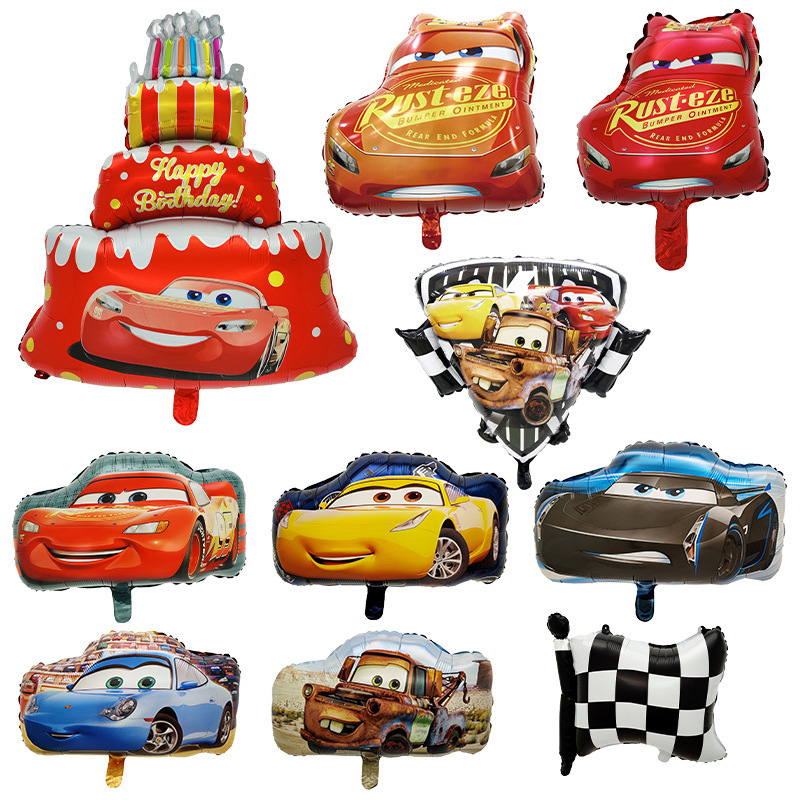 Mcqueen Car Thomas the Tank Engine Foil Balloons Birthday Party Decoration Mini Aluminum Film Balloons