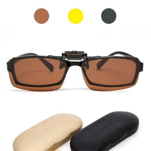 Алеэй Поляризованные солнцезащитные очки клип -миопия таблетки мужчины и женщины солнцезащитные очки подвесные солнцезащитные очки водителя Верхние зажимы