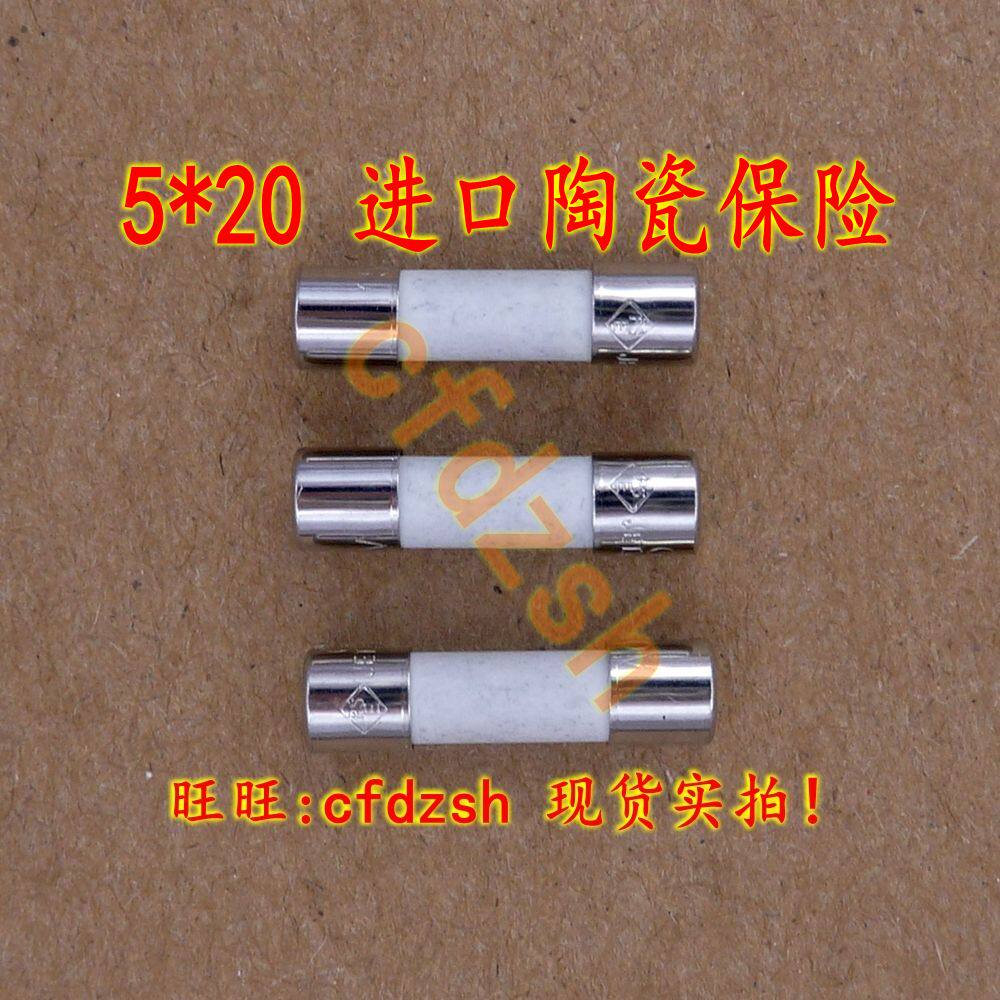 (Golden Hair) 5 * 20 Ceramic Insurance Tube fuse 250V 10A without pin