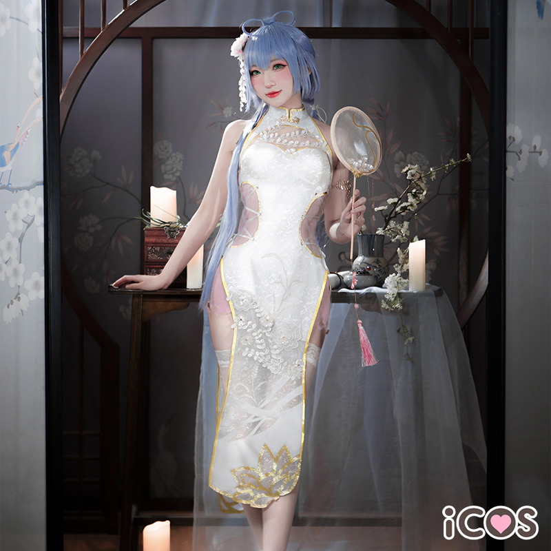Spot ICOS Luo Tianyi cos mang seed cheongsam translucent Hatsune Miku cosplay anime game clothing female
