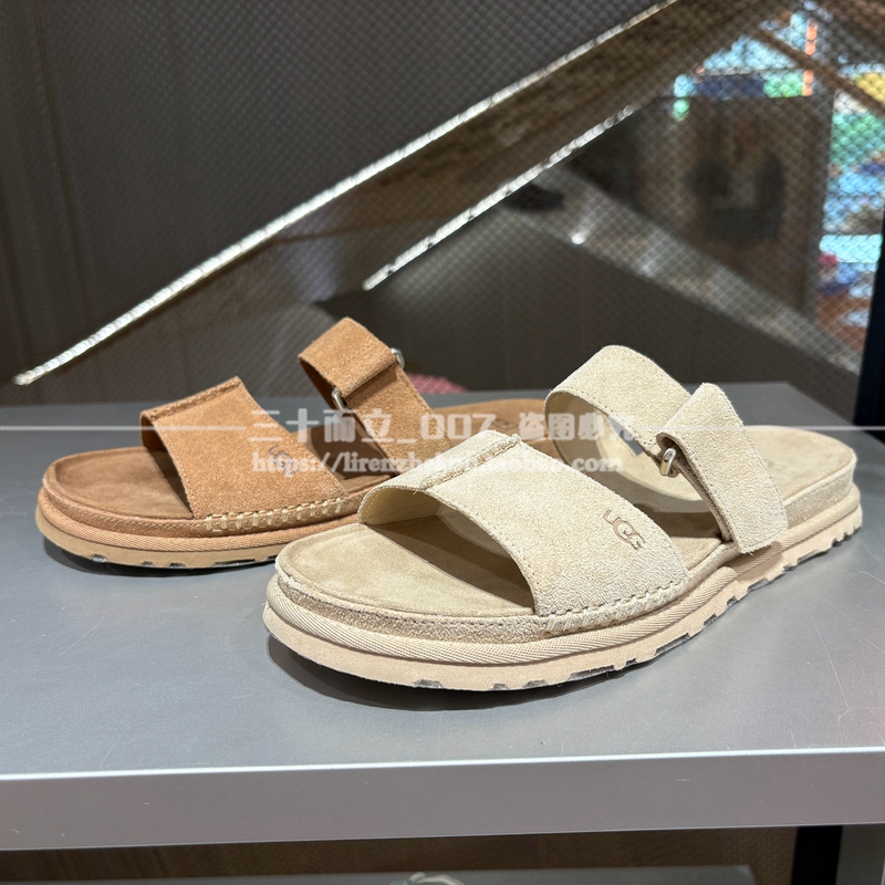 Ugg/Yujie Women's Shoes 26 Summer Fashion Open-Toe Flat Simple Casual Slippers 1178590 Domestic Version