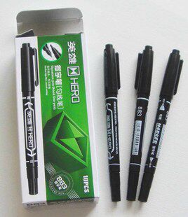 883 tick pen small double head waterborne marker pen sign pen children's drawing tick pen