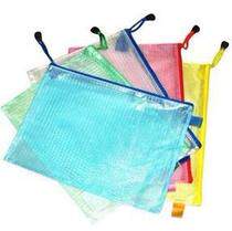Large A4 file bag A4 grid file bag A4 zipper bag thickened fabric A4 net bag