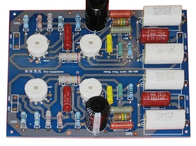Imitation of Shigeru Wada vacuum tube pre-stage amplification finished board(suitable for 12AX712AT712AU76N11, etc)