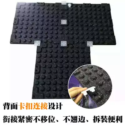 Zhiguang high-end environmental protection gym rubber floor mat installation buckle Rubber floor tile special installation fastener