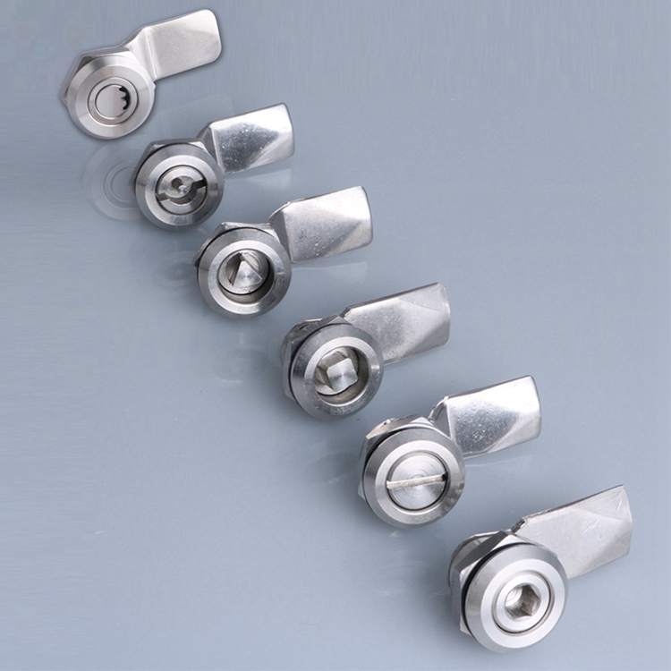 MS705 Stainless Steel Lock Electrical Box Lock Triangle Lock Core MS718 Power Distribution Cabinet Lock Turning Tongue Lock Main Shell Cabinet Lock