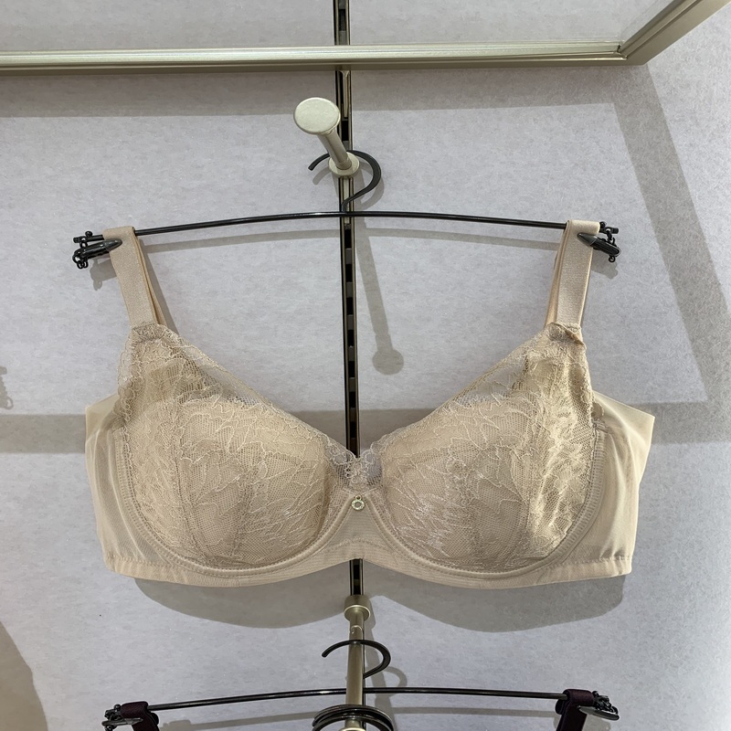 Authentic Ives' New Sexy Lace Full-Cover Large Cup Big Breasts Showing Small Soft Steel Ring Push-Up Bra 10841132