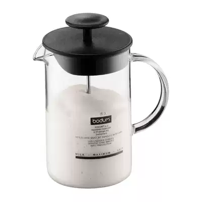 Bodum-Bolton LATTEO High Borosilicate Glass manual milk breamer 250ml made in Germany
