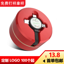 Mini-data line portable three-in-one stretched Android type for Apple Huawei charging line custom logo