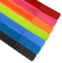 Candy-colored Velcro tying belt hub computer cable management belt tying line belt storage finishing tying line custom logo
