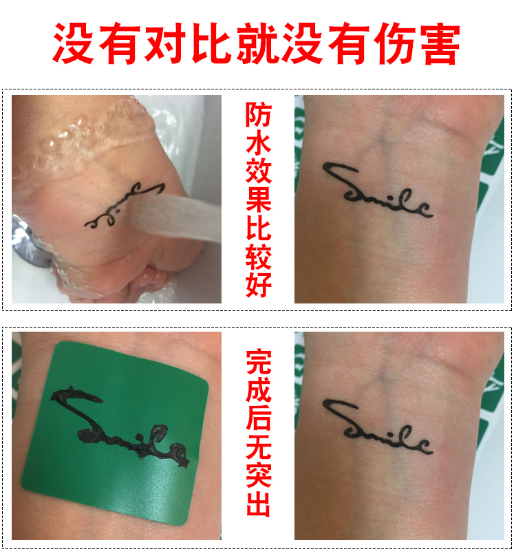Henna kem body painted tattoo kem không thấm nước kéo dài dán hình xăm nhỏ template không đau kem hình xăm hình xăm dán hoa bỉ ngạn