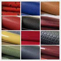 New leather top layer cowhide handmade DIY leather bag pattern tanned hard soft leather fabric scrap 2