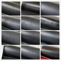 New black leather first layer cowhide handmade pendant DIY key chain leather wallet vegetable tanning retro leather 9