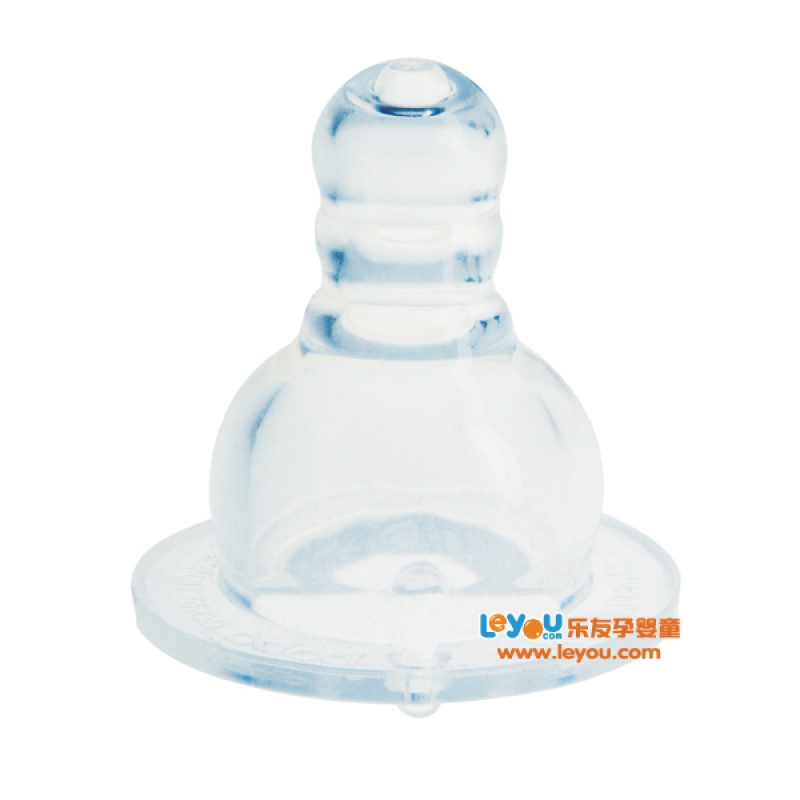 乐友孕婴童乐儿宝5A安全奶嘴宽口径中流量单只宝宝奶嘴母乳实感