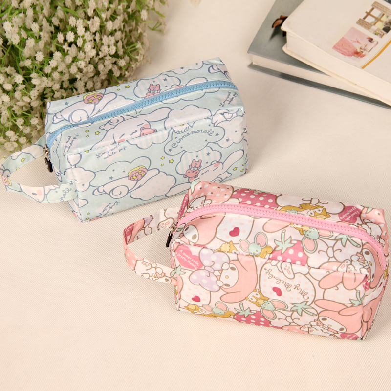Creative cute cartoon hand carry cosmetic bag Large capacity travel supplies Waterproof wash bag Portable waterproof storage bag