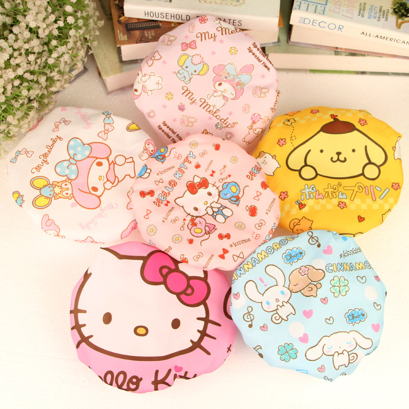 Harder Japanese Cartoon Lovely Melletti Bath Cap Adult Shower Soft Waterproof Clothes Double Oil-resistant Smoke
