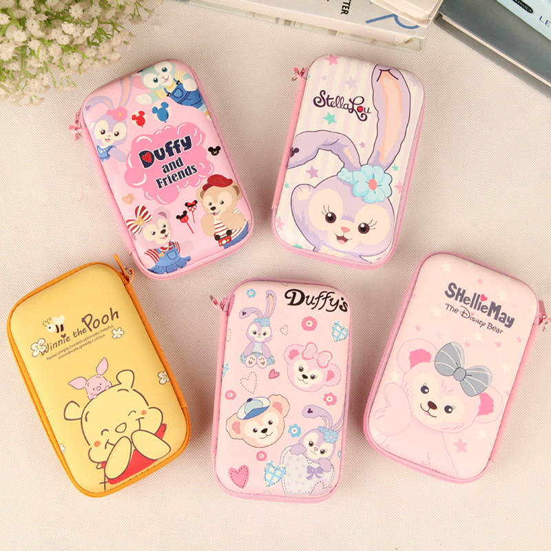 Cute cartoon with hard drive Portable handbag data wire Bluetooth headphone mobile charge and anti-fall reception box
