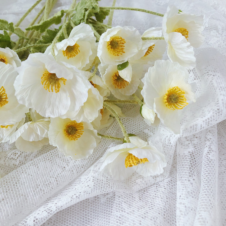 Iceland's Yu Beauty emulates flower small poppy decorative pendulum with art photography photo-prop-Taobao