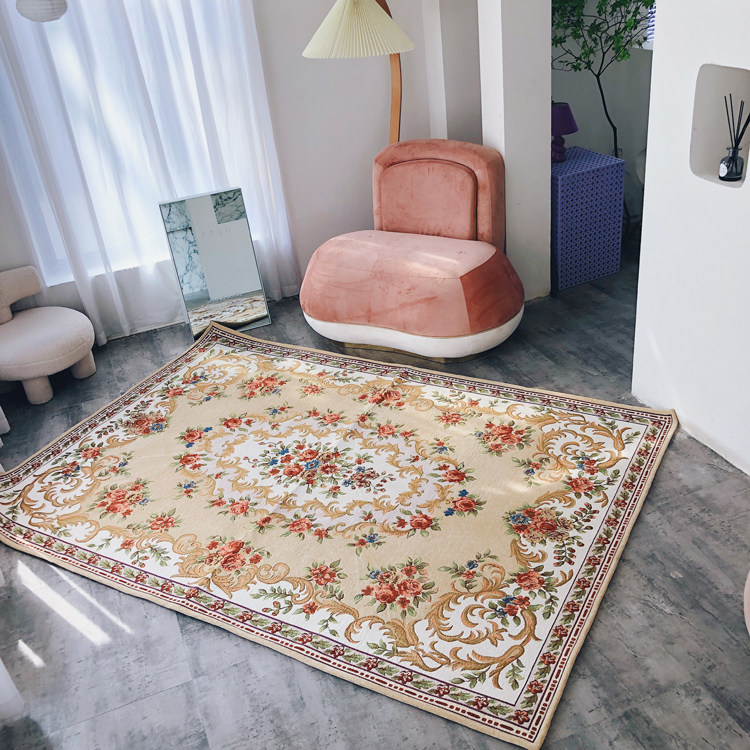 European and American fields Garden Wind retro Blossom Carpet New Year Full Family Fortune Shooting Background Photography Props Blankets