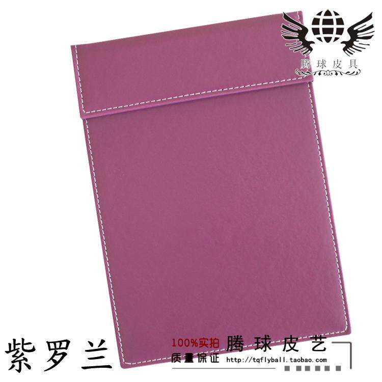 A4 Imitation Leather plate clip B6 Wine Water Bill Pinch Point Menu Splint Hotel Leather Furniture Writing tablet customizable