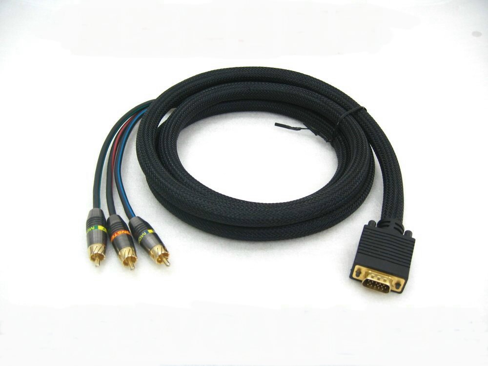American monster MVHDDB 3R-2M VGA male head to 3RCA color difference line 2 meters 4 meters