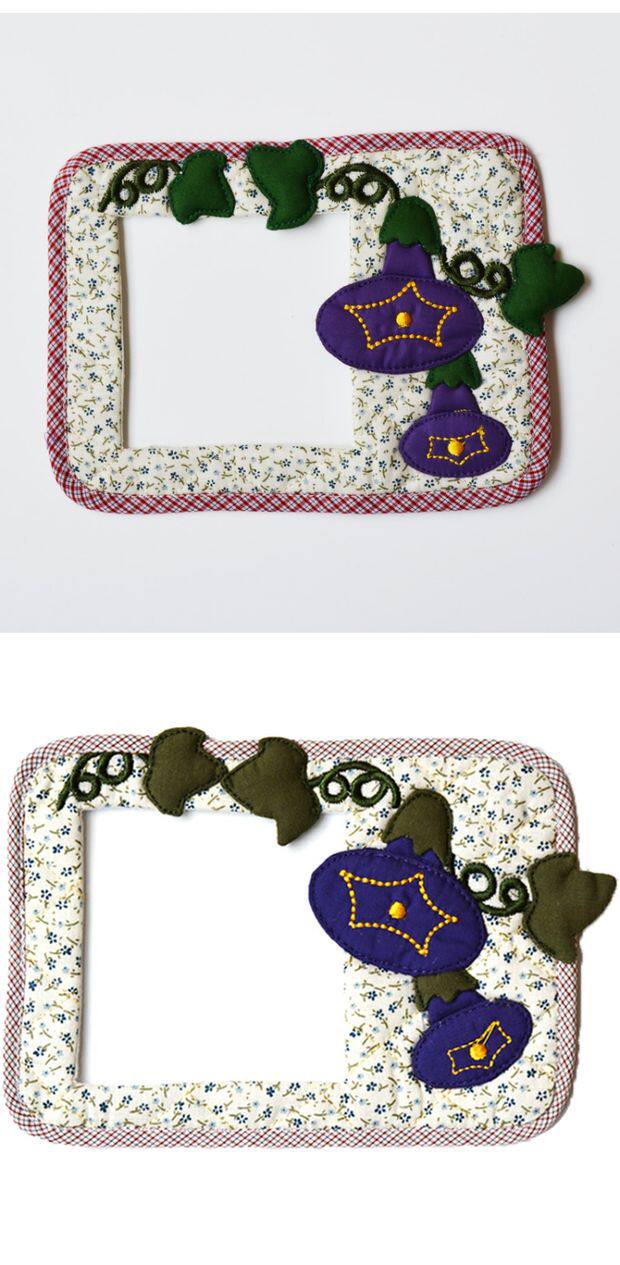 Декор для  выключателя 单面板开关套 双开关贴 布艺 手工刺绣 立体牵牛花 满百元包邮