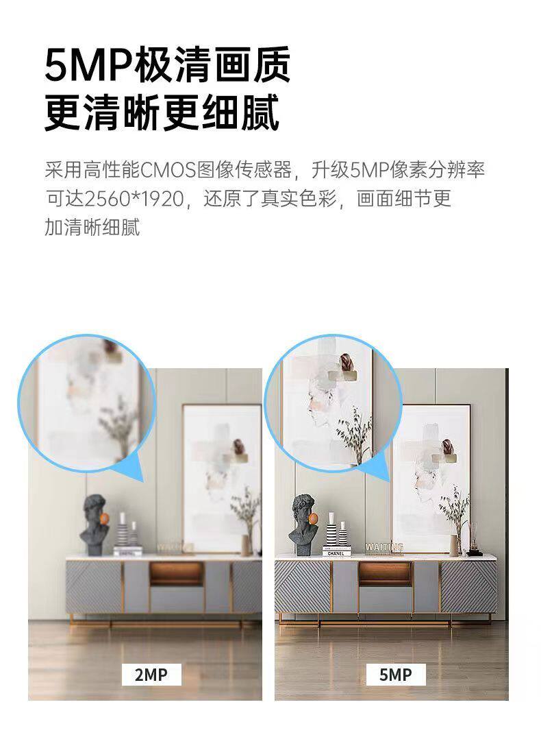 4g/5g摄像头 小眯眼360度摇头机智能5g双频无线摄像头wifi远程室内家用监控器