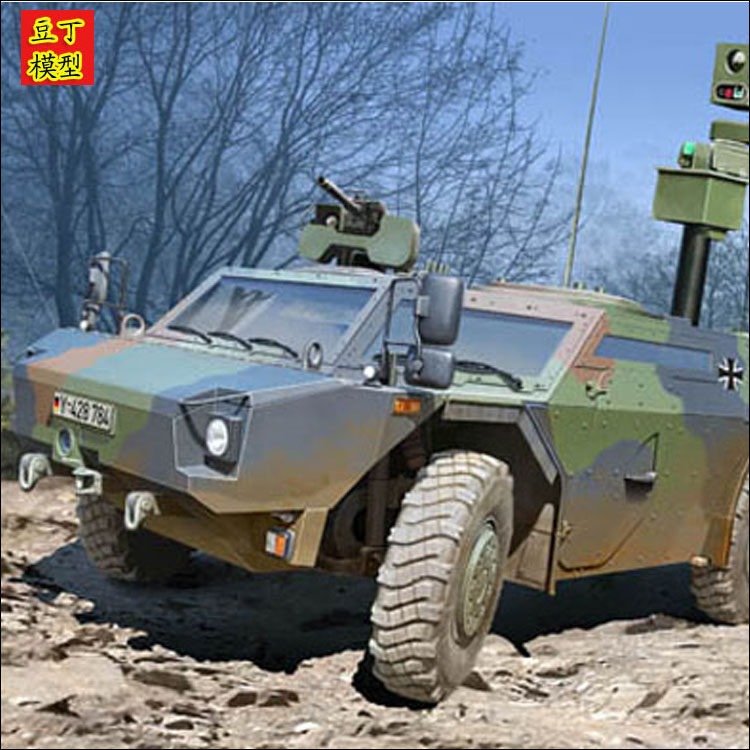 Bean Din Model) Small Number Hand Assembly Model 05534 German Small Fox Light Armored Reconnaissance Car German Type