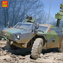 Trumpeter assembly model 05534 German Fox light armored reconnaissance vehicle German model